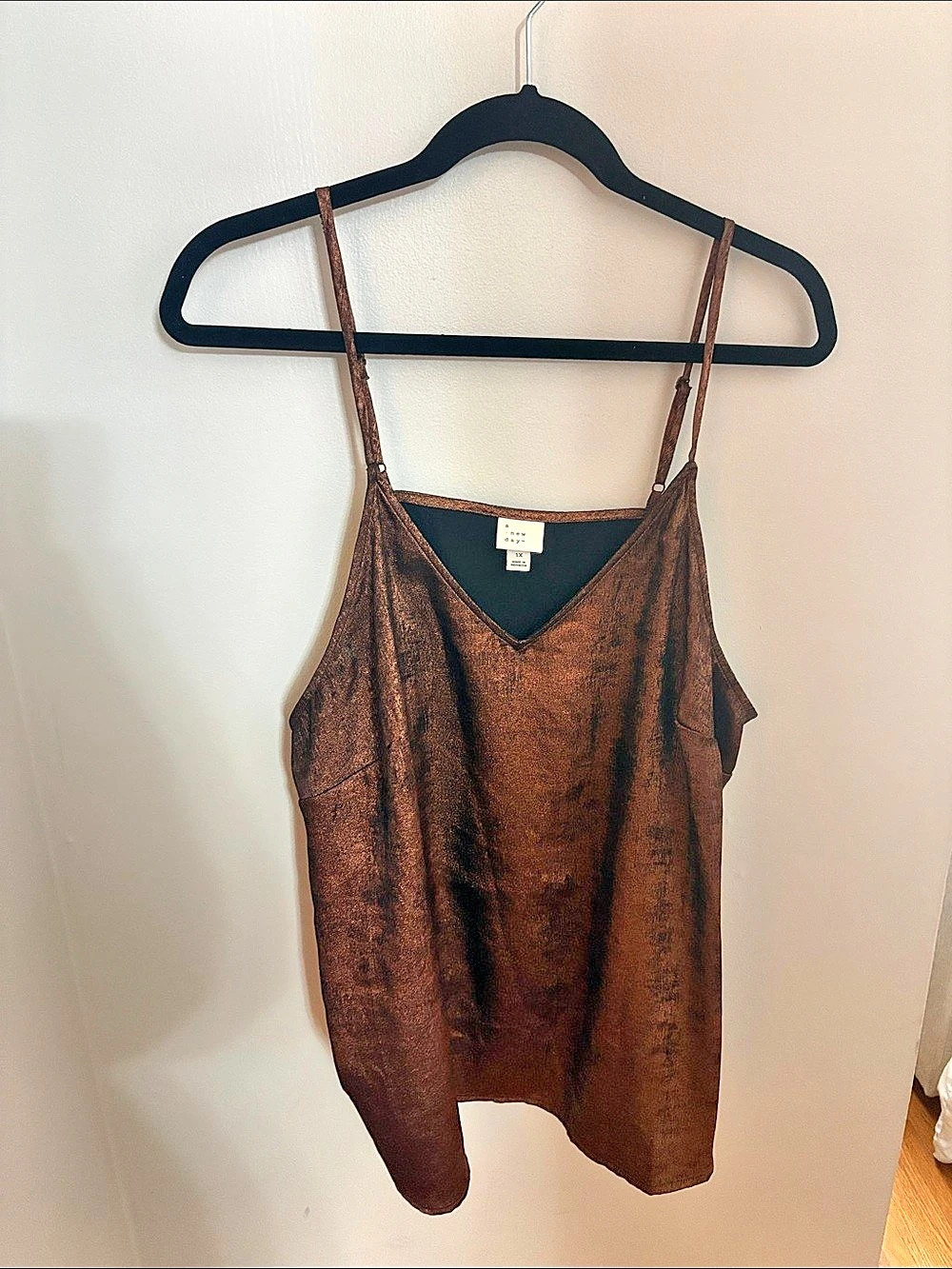 A New Day Brown V-Neck Camisole